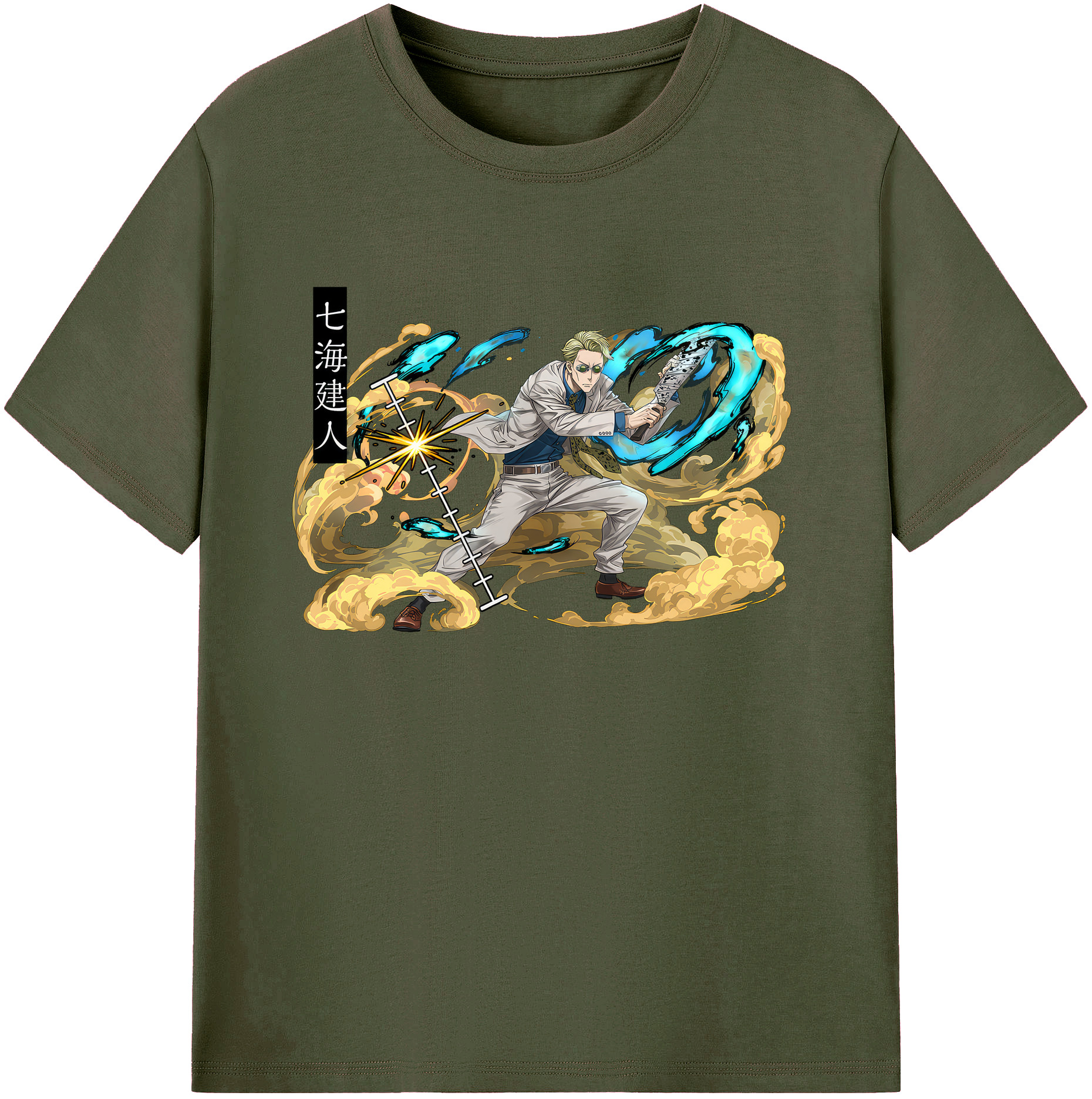 （画像用） 呪術廻戦 Jujutsu Kaisen 綿100％ メンズ半袖Tシャツ｜肌触りやわらか＆通気性